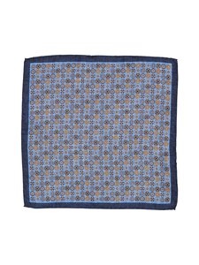 Stockholm Kravatt - Flower Medallion -silkkitaskuliina - 1 NAVY | Stockmann