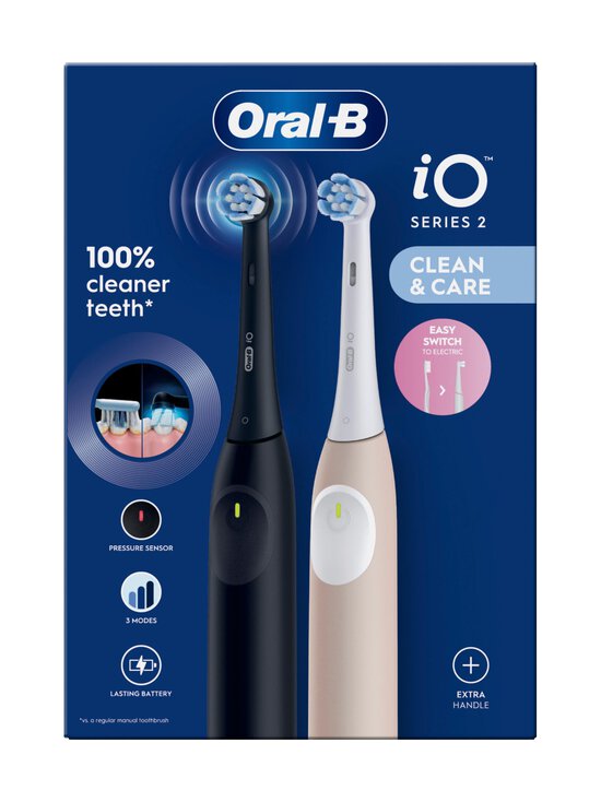 Oral-B - iO 2 Duo -sähköhammasharja tuplarunkopakkaus - BLACK/PINK | Stockmann - photo 3