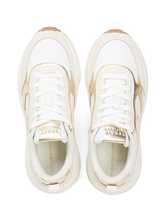 Tommy Hilfiger - Tennised Chunky Runner Metallic - 0HU GOLD/WHITE/ECRU | Stockmann - photo 2