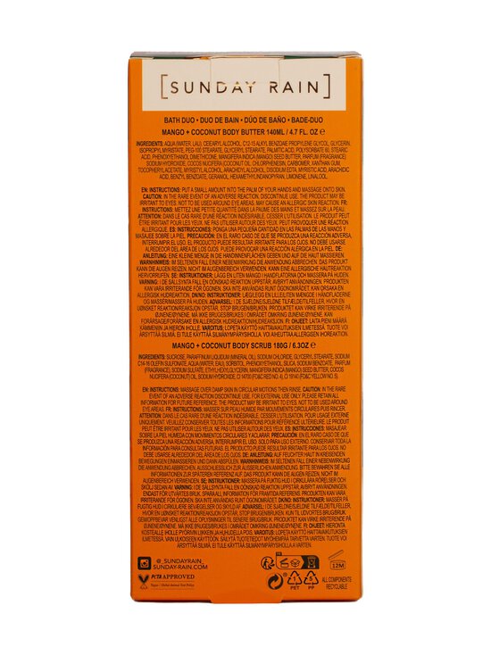 Sunday Rain - Mango + Coconut Duo -ihonhoitopakkaus - NOCOL | Stockmann - photo 3
