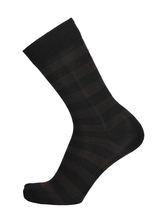 Sukkamestarit - Vire Raita nespiedošas merino vilnas zeķes - BLACK - DARK CHOCOLATE | Stockmann - photo 1