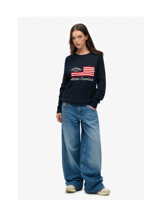 Superdry - Slouchy Cable Flag -neule - ZRN RICHEST NAVY - photo 2 Superdry - Slouchy Cable Flag -neule - ZRN RICHEST NAVY | Stockmann - photo 2