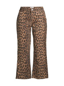 Damson Madder - Kenny Twill Leopard -housut - BROWN | Stockmann