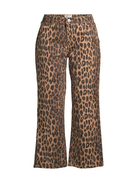 Damson Madder &ndash; Kenny Twill Leopard -housut