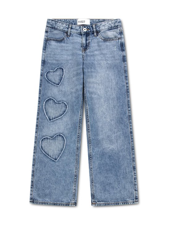 Abercrombie & Fitch - Teksapüksid Abercrombie & Fitch Low Rise Hearts Baggy - MHN-INDIGO HEARTS | Stockmann - photo 1
