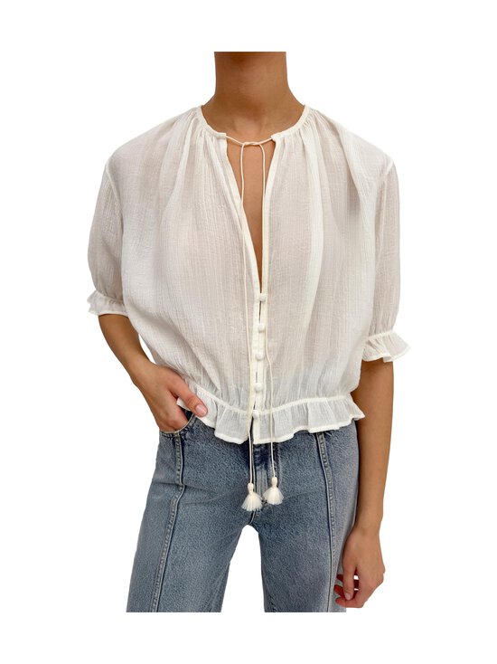 Rodebjer - Perla Plissé -paitapusero - 1543 GARDENIA CREAM | Stockmann - photo 1