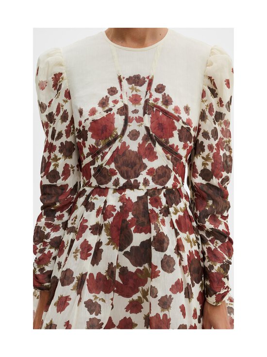 Malina - Leoni Mini lina-zīda kleita - WINE PEONY | Stockmann - photo 4