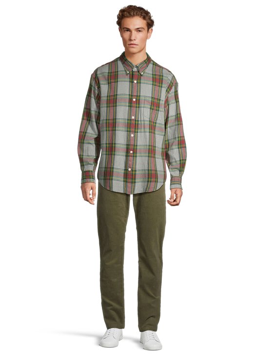 GANT - Relaxed Twill Check -kauluspaita - 374 TARTAN GREEN | Stockmann - photo 2