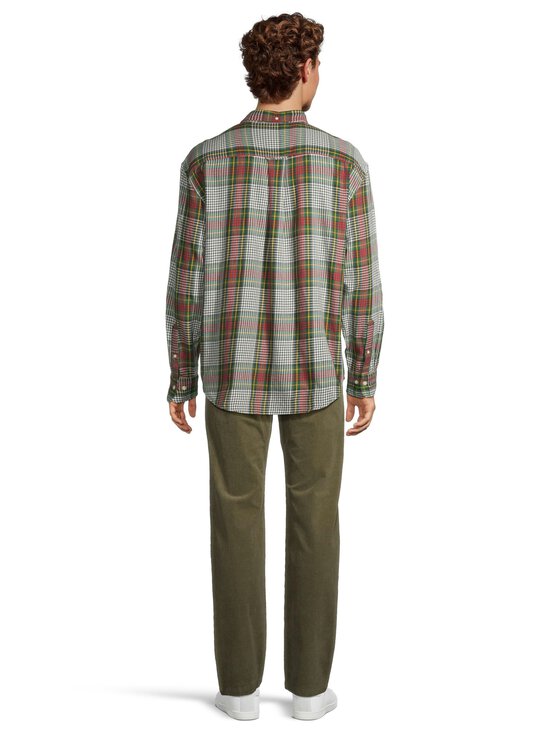 GANT - Relaxed Twill Check -kauluspaita - 374 TARTAN GREEN | Stockmann - photo 3