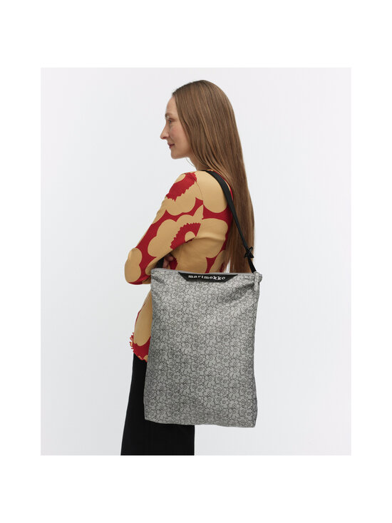 Marimekko - Marimekko Neat Crossbody Piirto Unikko M plecu soma - 999 GREY BLACK | Stockmann - photo 4