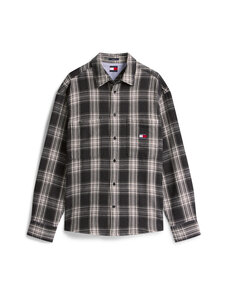 Tommy Jeans - Relaxed Check Brushed -kauluspaita - BDS BLACK/CHECK | Stockmann