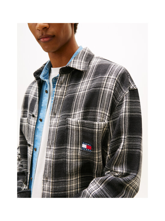 Tommy Jeans - Relaxed Check Brushed -kauluspaita - BDS BLACK/CHECK | Stockmann - photo 5