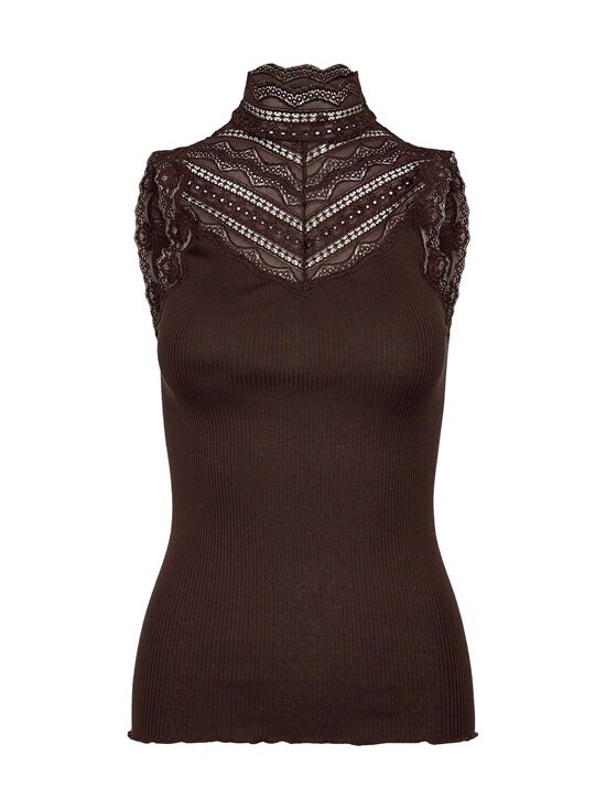 Rosemunde - Benita-silkkipuuvillatoppi - 856 BROWN | Stockmann - photo 1