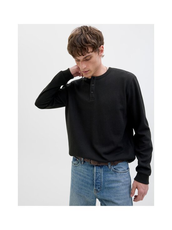 Jack & Jones - JjeDover Henley -trikoopaita - BLACK - photo 6 Jack & Jones - JjeDover Henley -trikoopaita - BLACK | Stockmann - photo 6