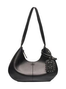 Ganni - Bou Hobo Medium -laukku - 099 BLACK | Stockmann