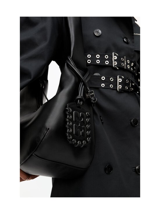 Ganni - Bou Hobo Medium -laukku - 099 BLACK | Stockmann - photo 10