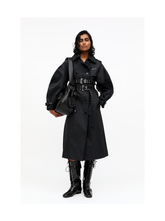 Ganni - Bou Hobo Medium -laukku - 099 BLACK | Stockmann - photo 9