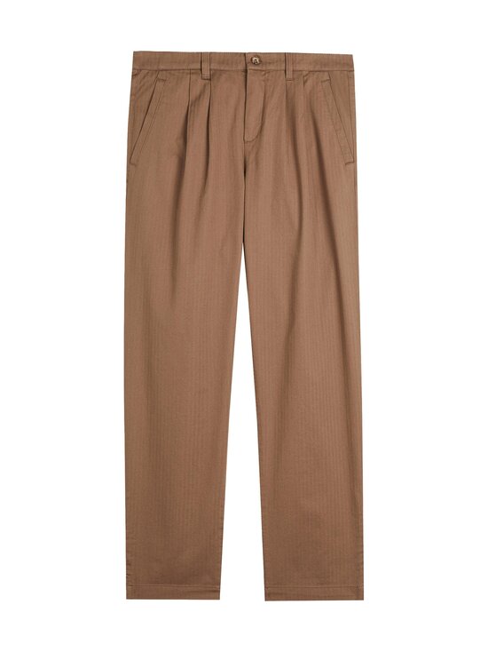 Talkin Pleated Herringbone Trouser -housut