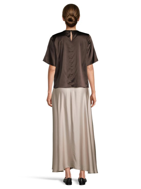 ESSENTIALS by Stockmann - Josie-silkkipusero - DK.BROWN | Stockmann - photo 3