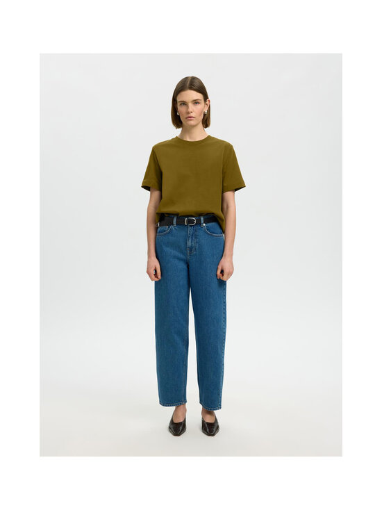 Selected - SlfEssential Boxy T-krekls - FIR GREEN | Stockmann - photo 2