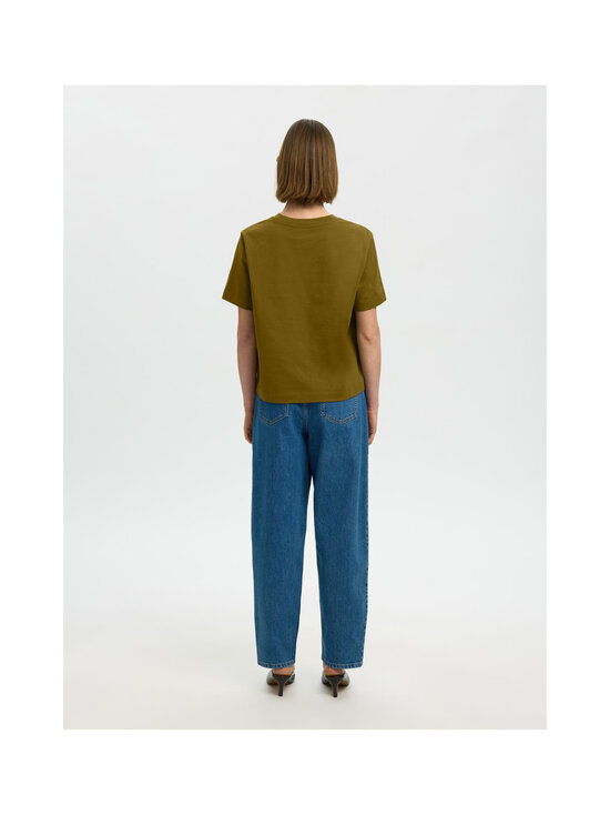 Selected - SlfEssential Boxy T-krekls - FIR GREEN | Stockmann - photo 4