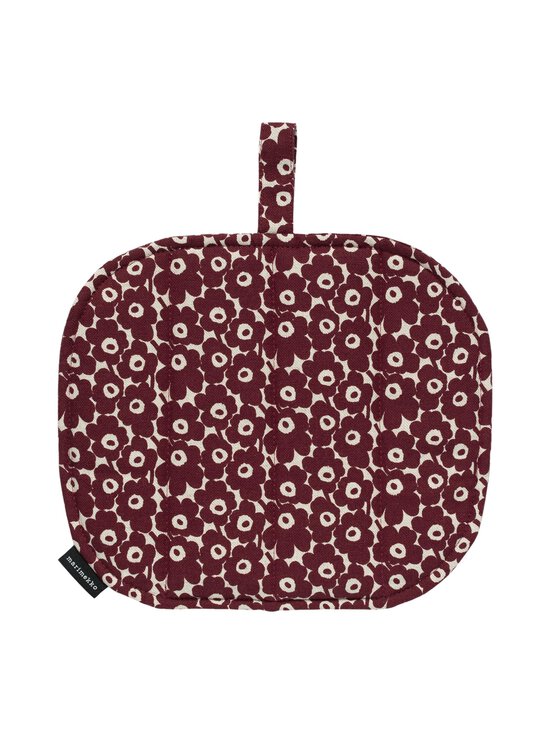 Marimekko - Pikkuinen Unikko -pannulappu - LINEN, BURGUNDY | Stockmann - photo 1