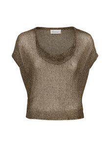 MY ESSENTIAL WARDROBE - MWOlly Waterfall -neuletoppi - 150 BLACK AMBER METALLIC | Stockmann