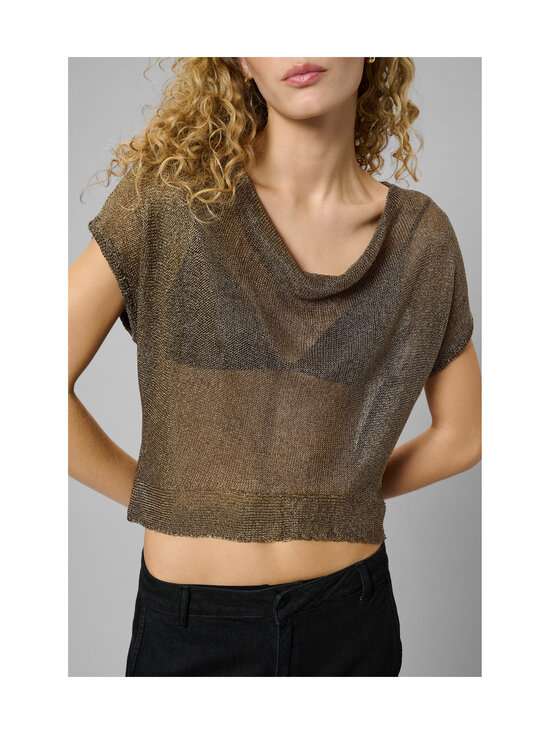 MY ESSENTIAL WARDROBE - MWOlly Waterfall -neuletoppi - 150 BLACK AMBER METALLIC | Stockmann - photo 3