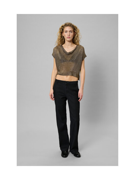 MY ESSENTIAL WARDROBE - MWOlly Waterfall -neuletoppi - 150 BLACK AMBER METALLIC | Stockmann - photo 4