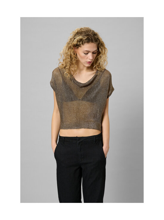 MY ESSENTIAL WARDROBE - MWOlly Waterfall -neuletoppi - 150 BLACK AMBER METALLIC | Stockmann - photo 6