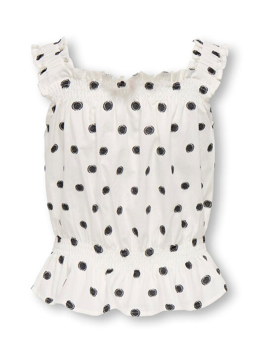 KIDS ONLY - Topp KogSweta - CLOUD DANCER DETAIL:BLACK DOTS | Stockmann - photo 2