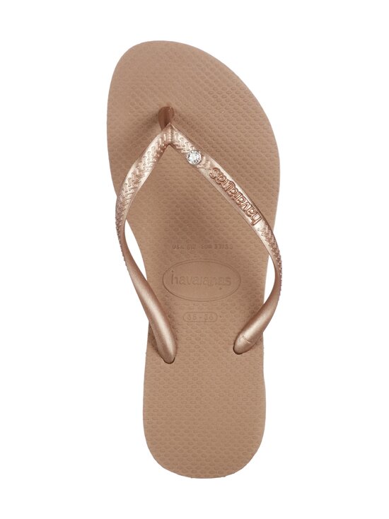 Havaianas - Slim Crystal SW II flip flops toe sandals - 3581 ROSE GOLD | Stockmann - photo 3