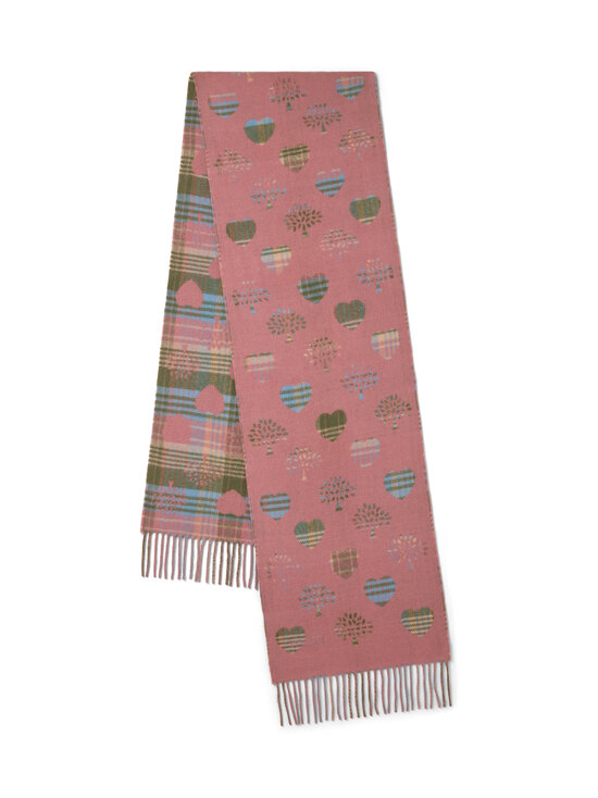 Mulberry - Heritage Check & Heart -merinohuivi 195 x 30 cm - Q759 MOSS-PINK SCRUMPY | Stockmann - photo 2