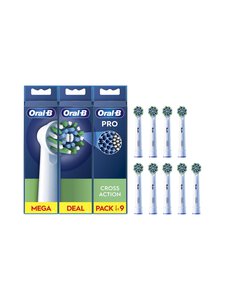Oral-B - CrossAction- hammasharjan vaihtoharja 9-pack - WHITE | Stockmann