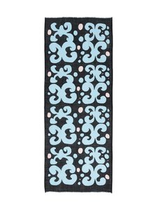 Marimekko - Fiore Keidas vilnas šalle - 593 LIGHT BLUE, BLACK, LIGHT PINK | Stockmann