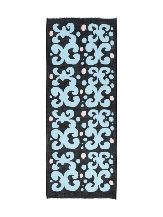 Marimekko - Fiore Keidas vilnas šalle - 593 LIGHT BLUE, BLACK, LIGHT PINK | Stockmann - photo 1