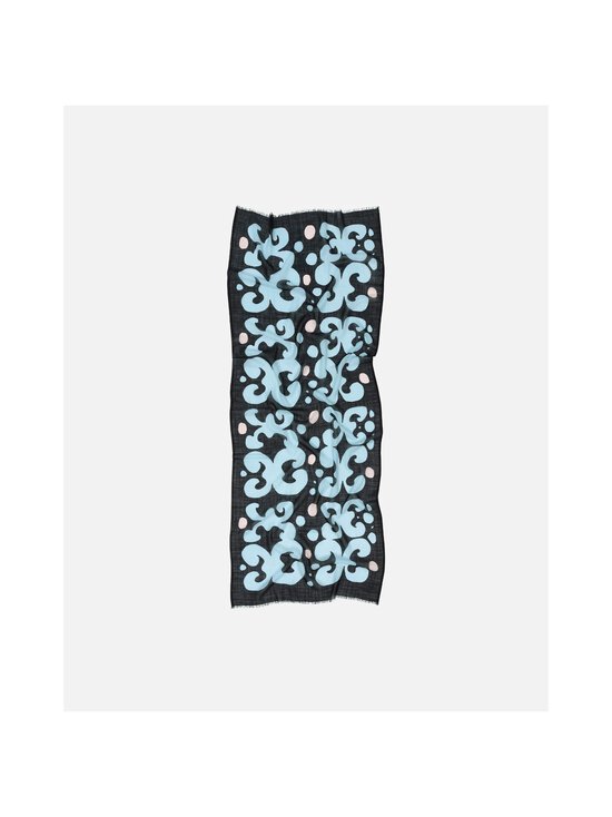 Marimekko - Fiore Keidas vilnas šalle - 593 LIGHT BLUE, BLACK, LIGHT PINK | Stockmann - photo 2