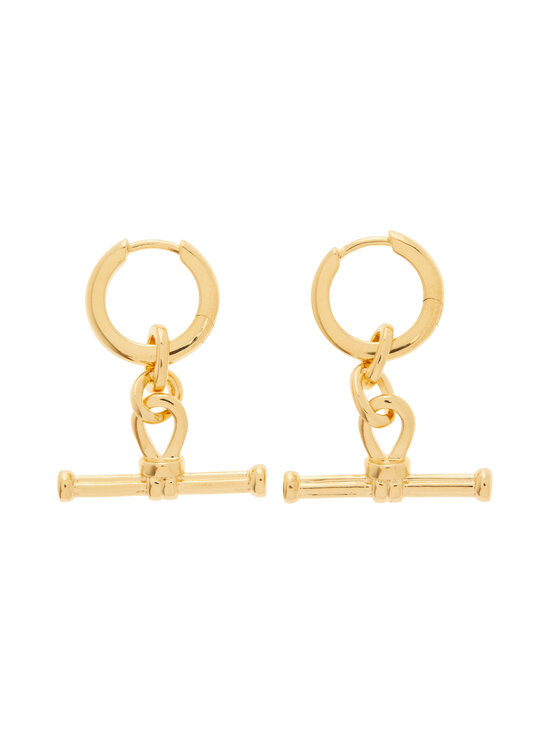 MISSOMA - Kõrvarõngad Ridge T-bar Drop - GOLD | Stockmann - photo 1