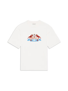 Drôle de Monsieur - Crest Embroidery t-paita - OW OFF WHITE | Stockmann