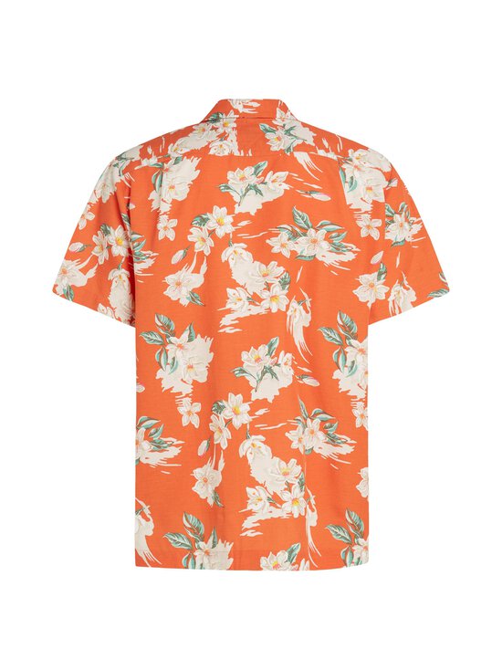 Tommy Hilfiger - Lightweight Floral Regular Fit krekls ar apkakli - 0KP BRILLIANT ORANGE / ALLOVER - photo 2 Tommy Hilfiger - Lightweight Floral Regular Fit krekls ar apkakli - 0KP BRILLIANT ORANGE / ALLOVER | Stockmann - photo 2