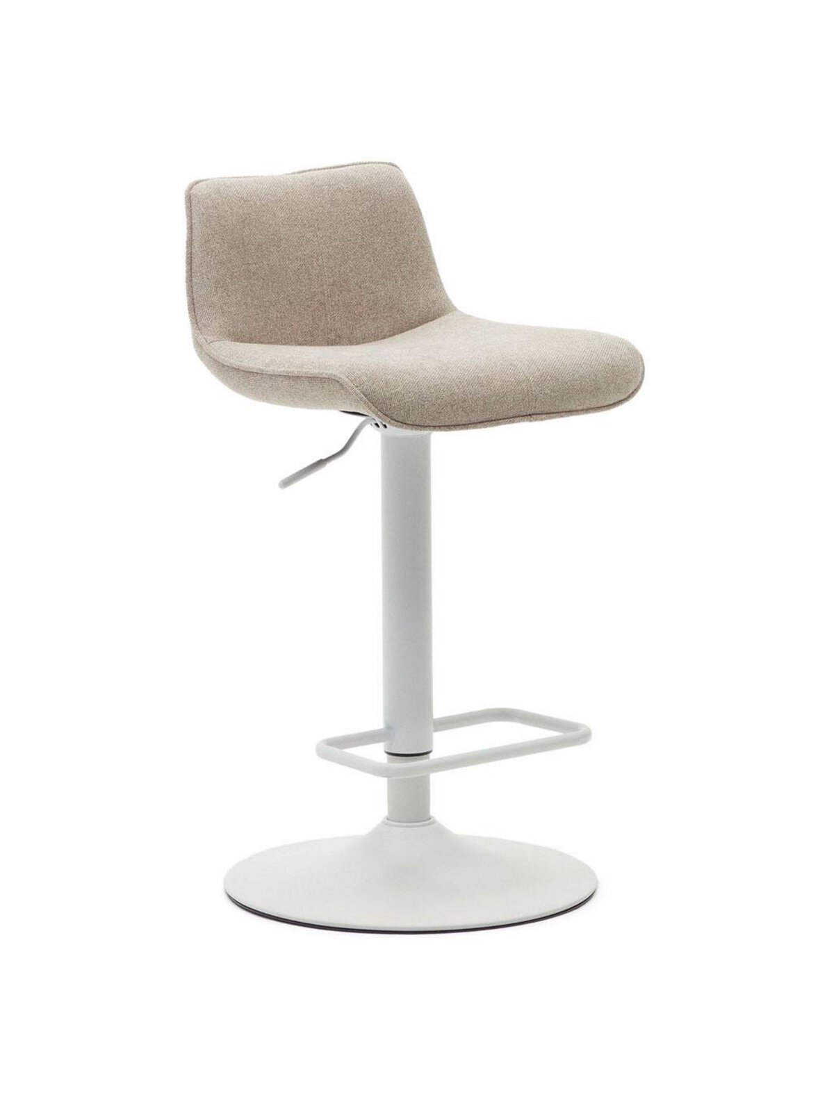 Zenda-baarituoli beige/valkoinen 81–102 cm