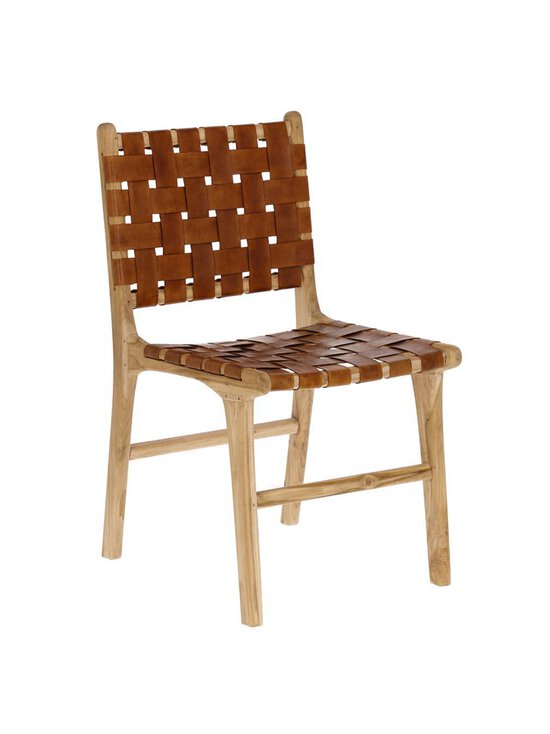 Kave Home - Calixta-tuoli ruskea nahka - BEIGE | Stockmann - photo 1