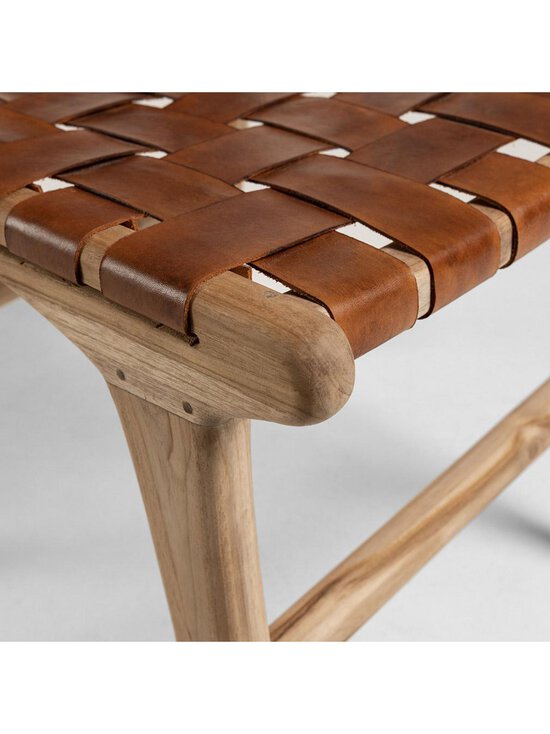 Kave Home - Calixta-tuoli ruskea nahka - BEIGE | Stockmann - photo 5