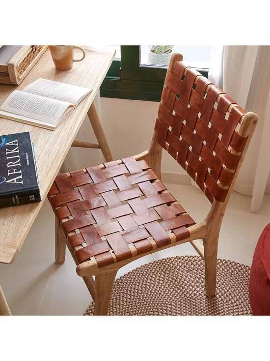 Kave Home - Calixta-tuoli ruskea nahka - BEIGE | Stockmann - photo 8