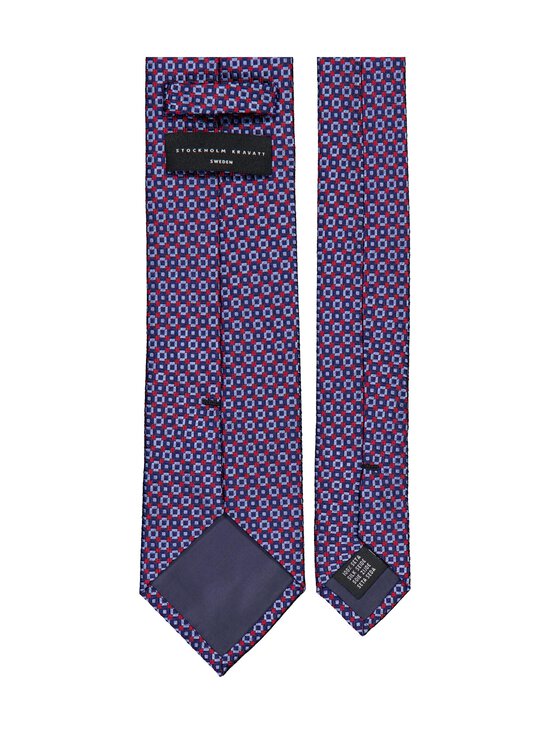 Stockholm Kravatt - Check-silkkisolmio - 6 BLUE/RED | Stockmann - photo 2