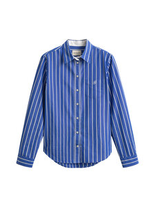 GANT - Regular Classic Stripe -popliinipaita - 417 ROYAL BLUE | Stockmann
