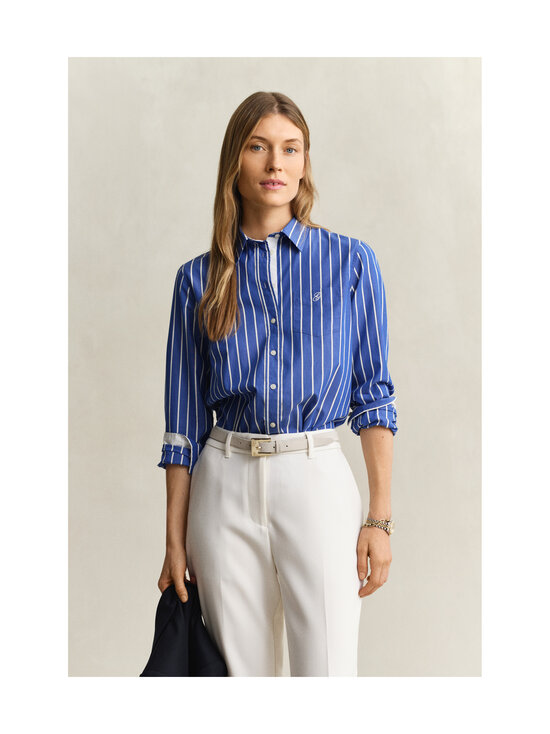 GANT - Regular Classic Stripe -popliinipaita - 417 ROYAL BLUE | Stockmann - photo 2