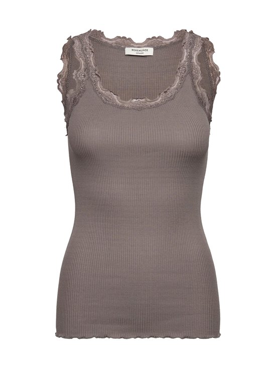 Rosemunde - RWBabette Lace U-neck -silkkisekoitetoppi - 084 GYPSUM | Stockmann - photo 1