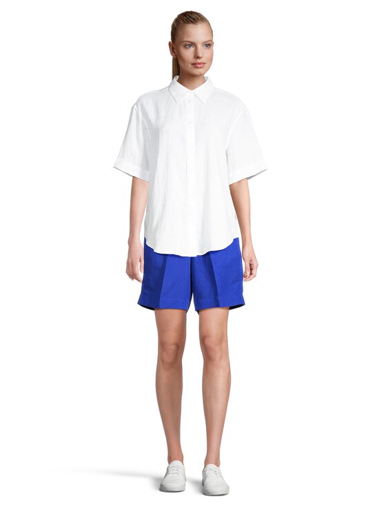 GANT - Pull On -pellavasekoiteshortsit - 417 ROYAL BLUE | Stockmann - photo 3
