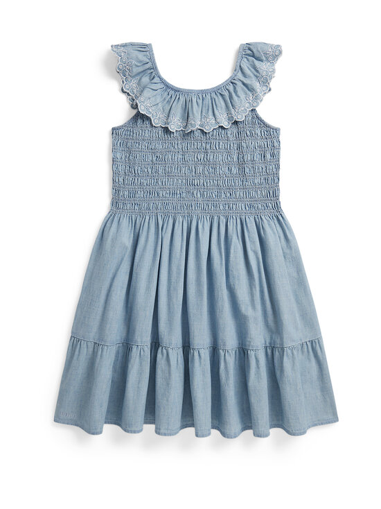 Polo Ralph Lauren - Smocked Denim kleita - NEW MEDIUM WASH | Stockmann - photo 1